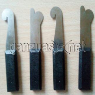 Micas metalicas 4pzs puño negro
