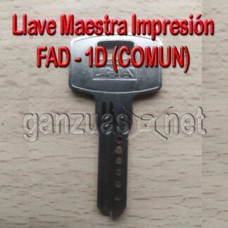 Llave Maestra de Impresión FAV - 1D Común