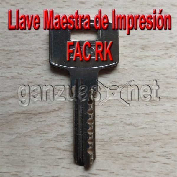 Llave Maestra de Impresión Fac RK