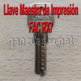 Llave Maestra de Impresion Fac RX7