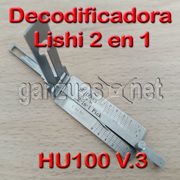 Decodificadora Lishi 2 en 1 HU100 V.3